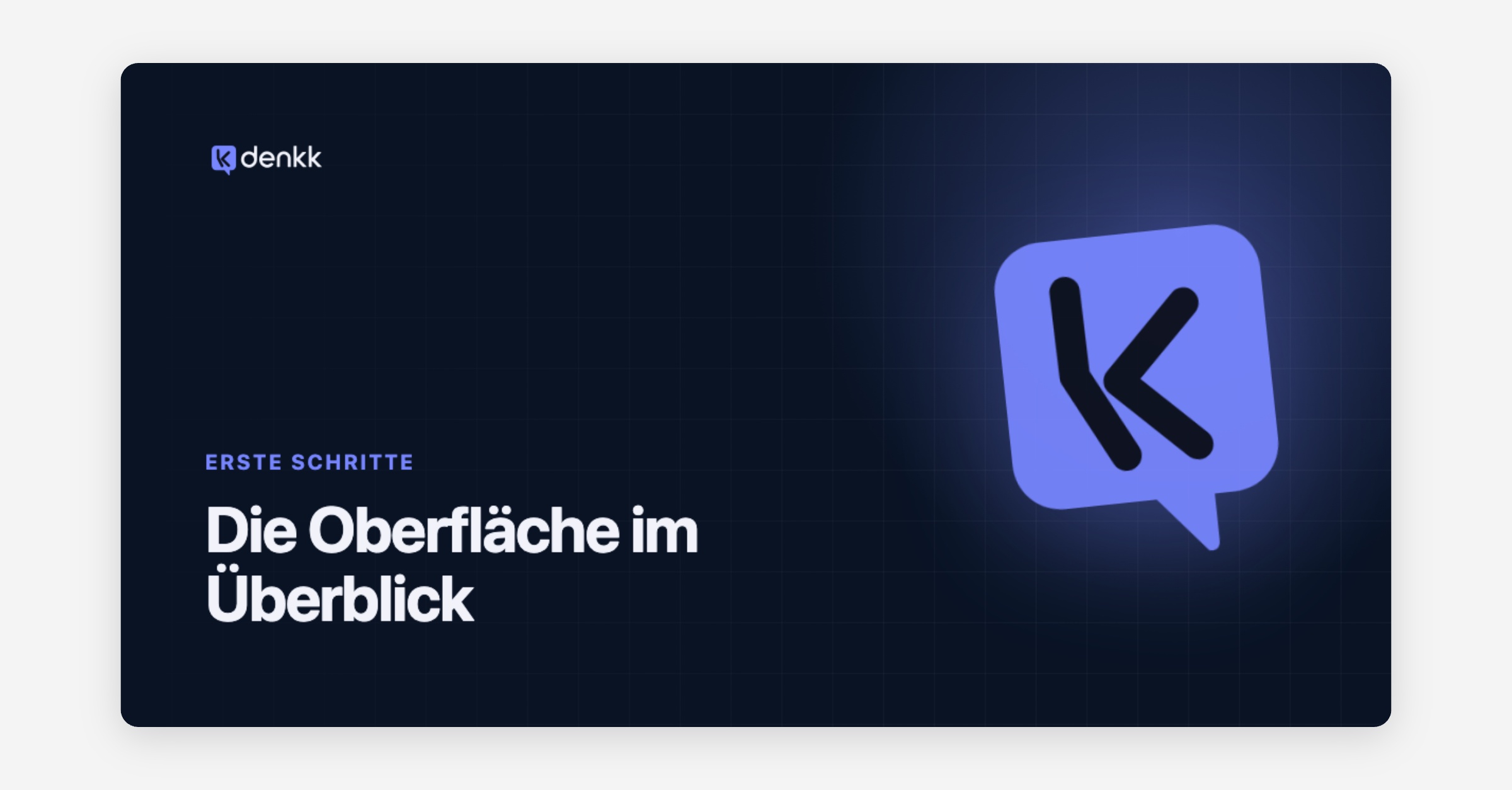 Die Oberfläche im Überblick