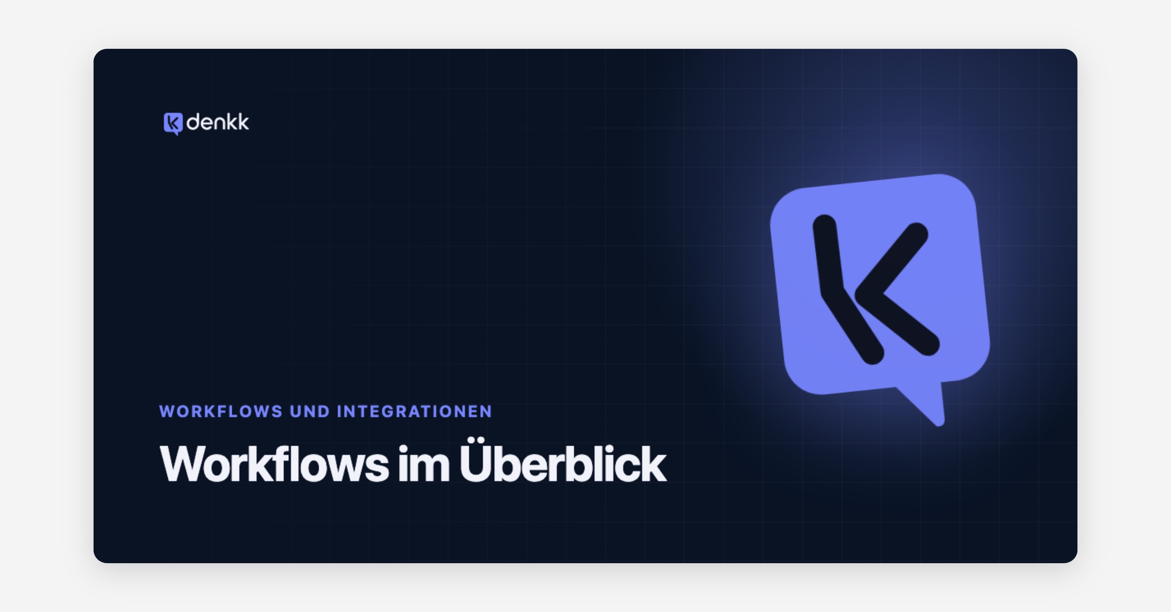 Workflows im Überblick