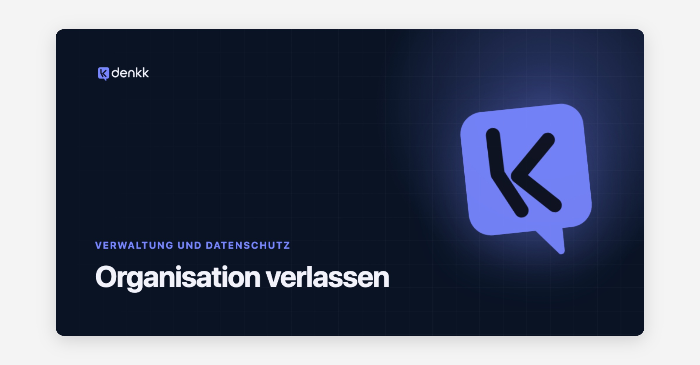 Organisation verlassen