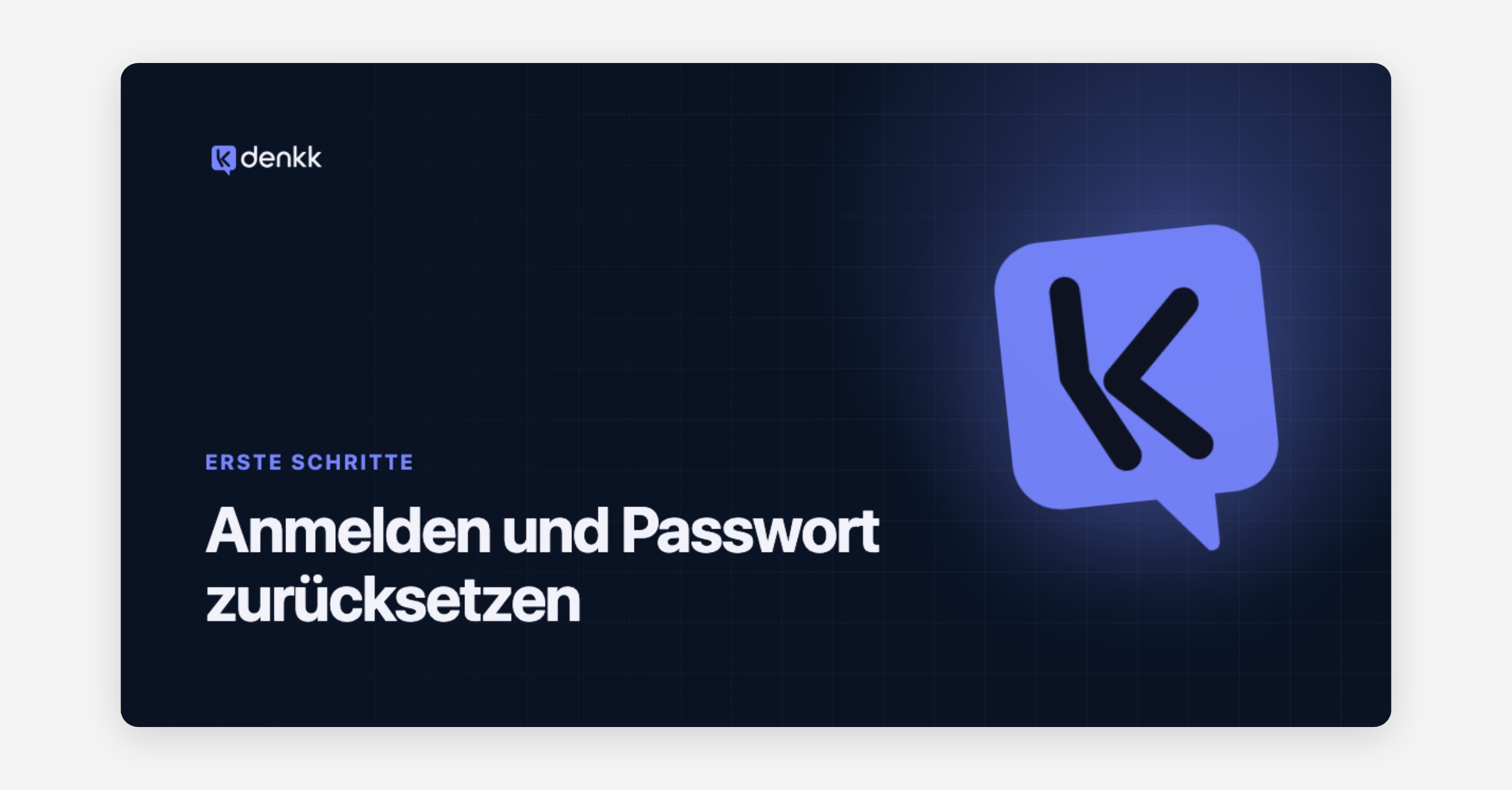 Anmelden und Passwort zurücksetzen
