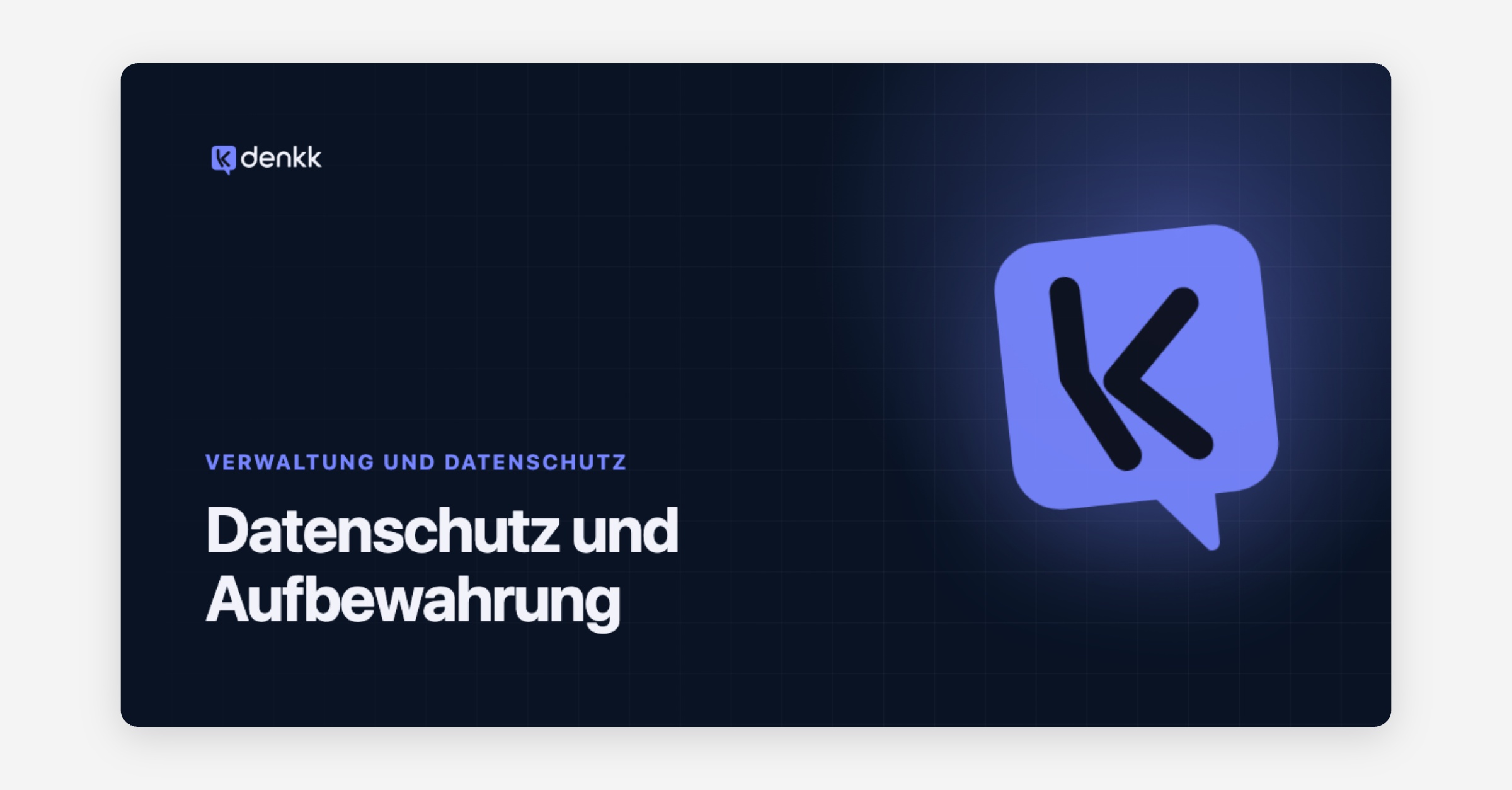 Datenschutz und Aufbewahrung