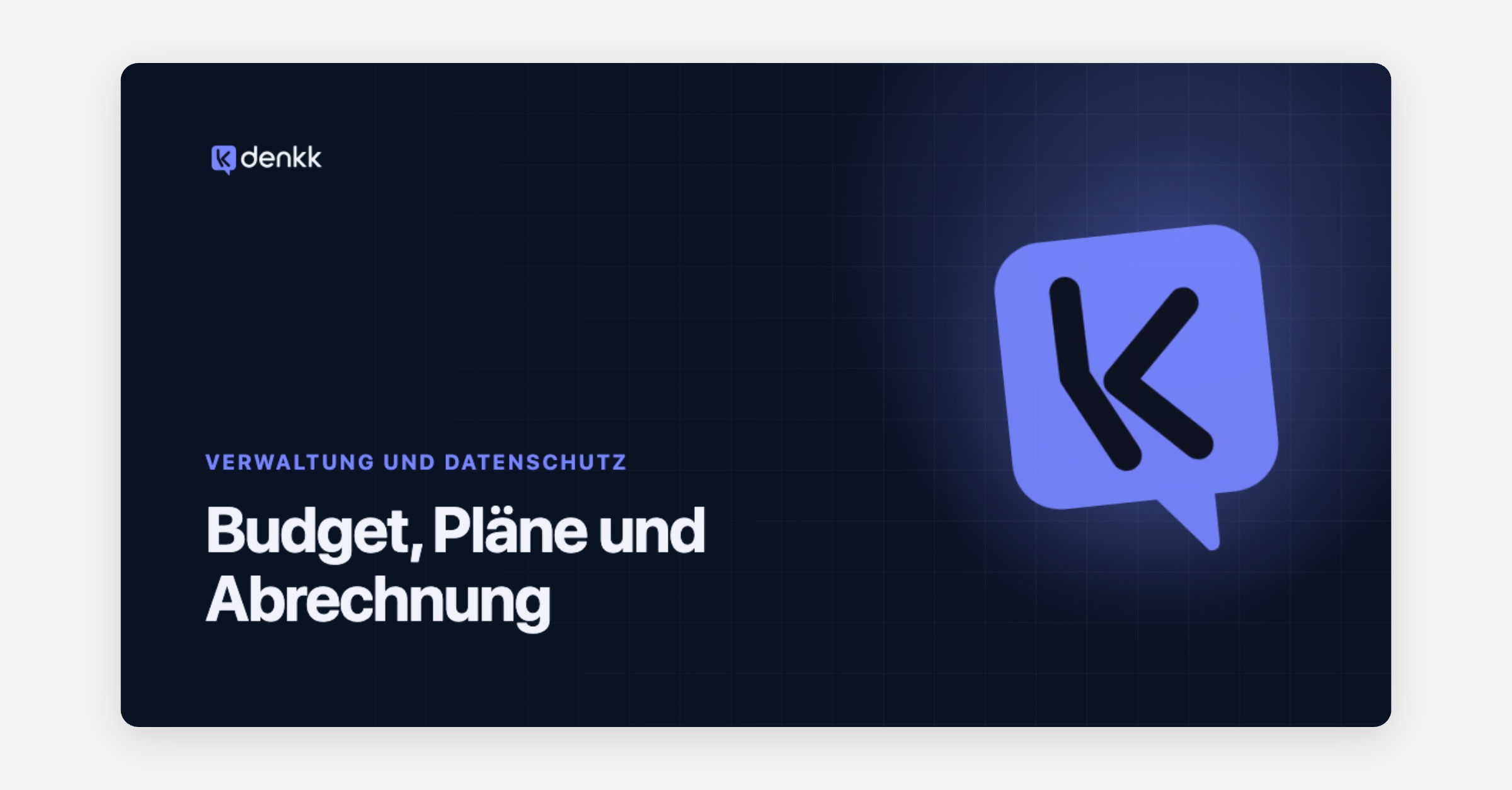 Budget, Pläne und Abrechnung